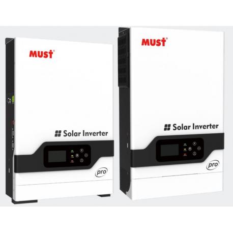 Inversor cargador Must 3000W, 24V, 80A, MPPT 145VDC In